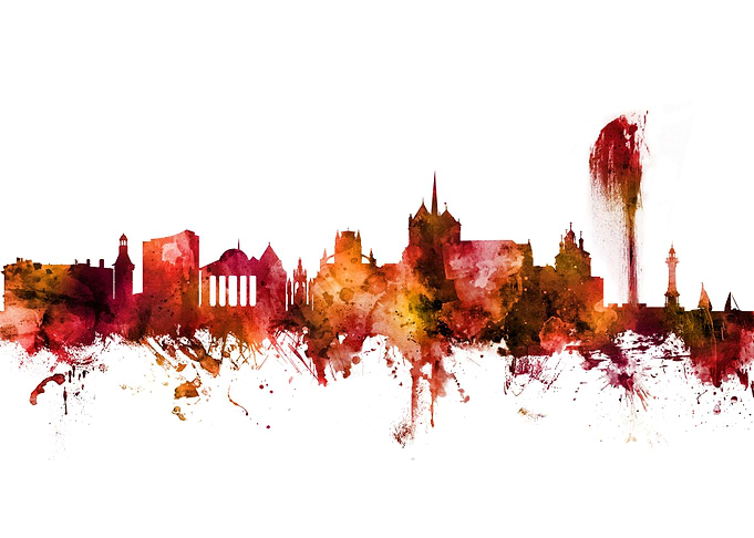 Geneva Switzerland Skyline