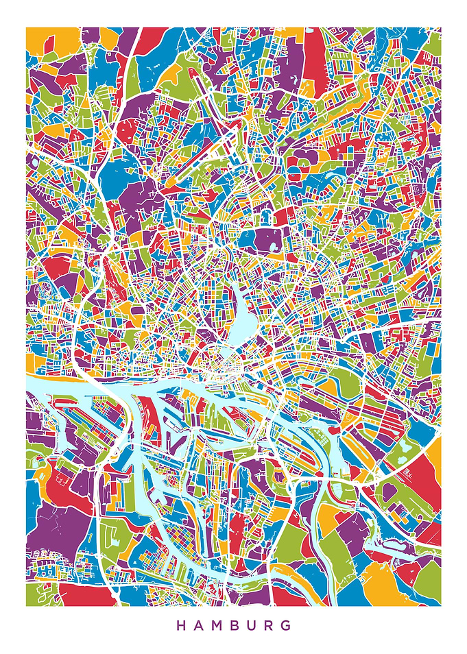 Hamburg Germany Map