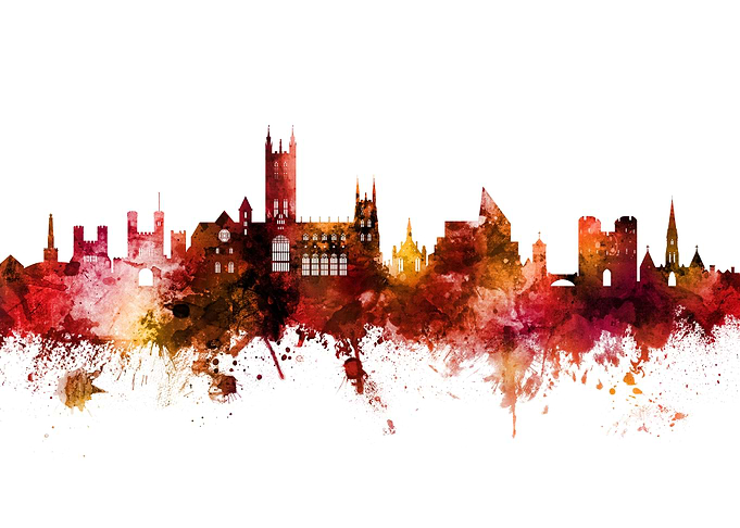 Canterbury England Skyline