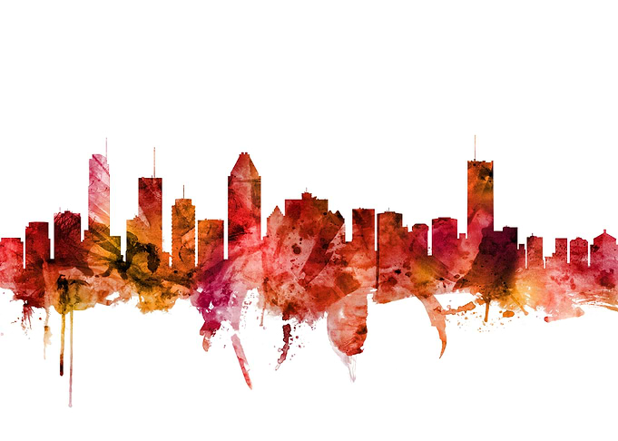 Montreal Canada Skyline