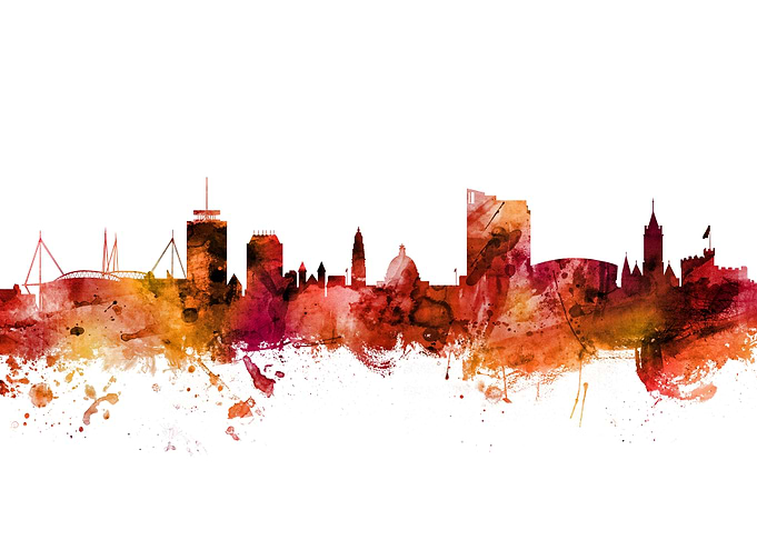 Cardiff Wales Skyline