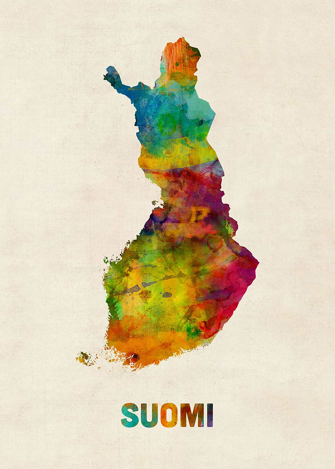Finland Suomi Map