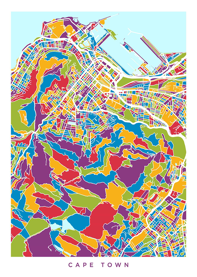 Cape Town South Africa Map