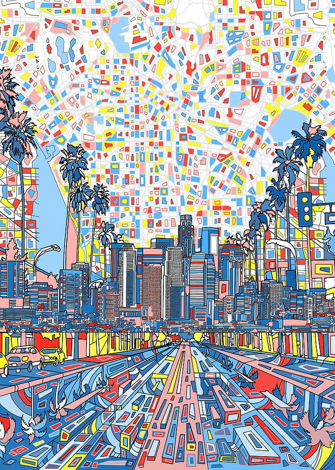 los angeles city abstract