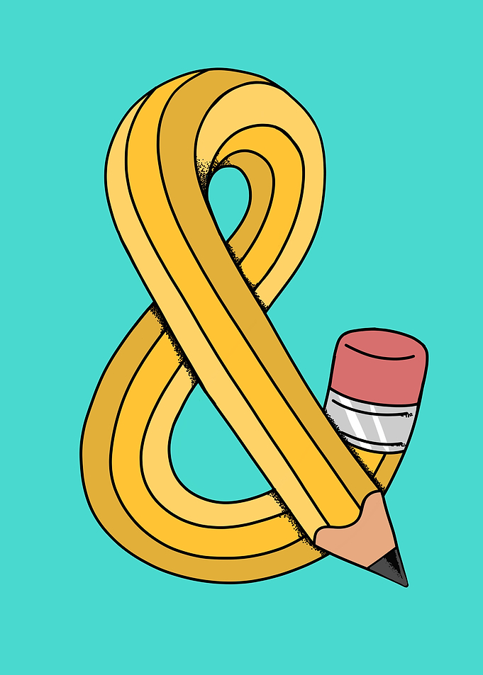 Ampersand pencil