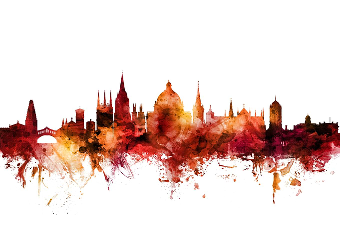 Oxford England Skyline