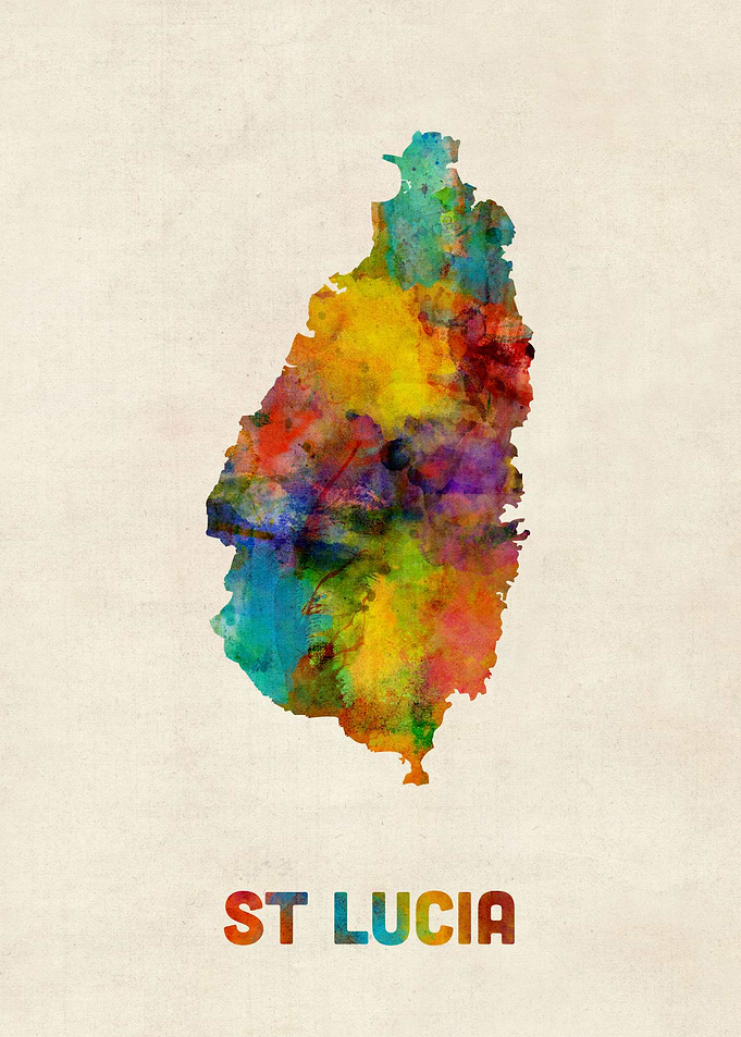 St Lucia Map