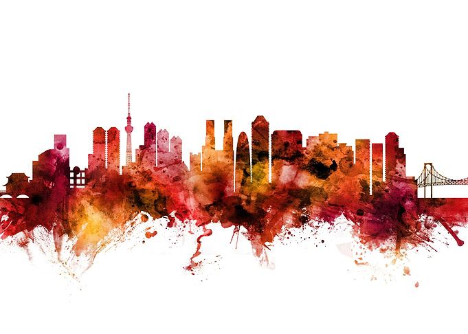 Tokyo Japan Skyline