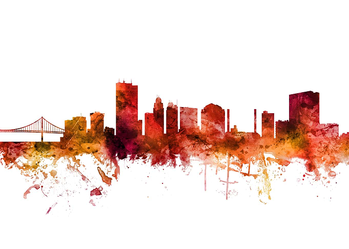 Toledo Ohio Skyline