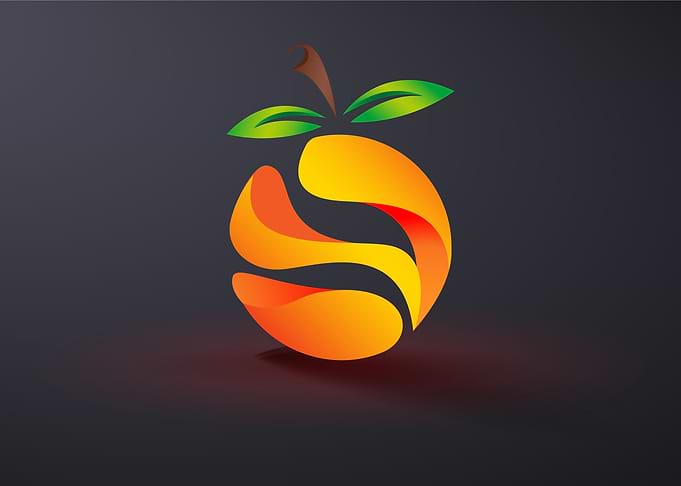 abstract orange colorful