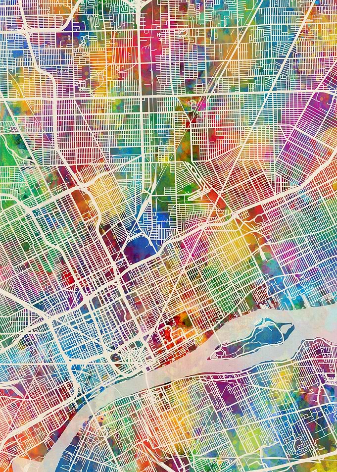 Detroit Michigan Map