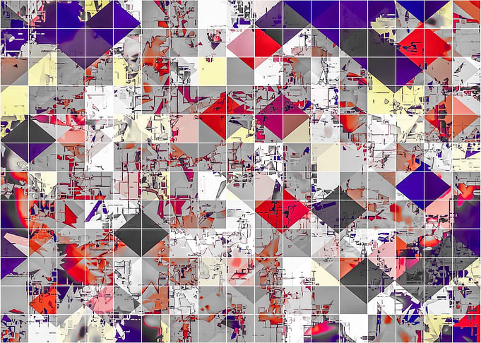 geometric square pixel