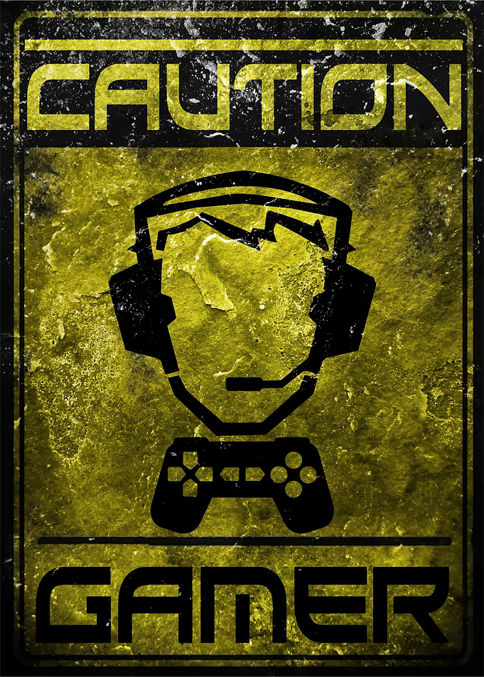 Gaming Caution Gamer