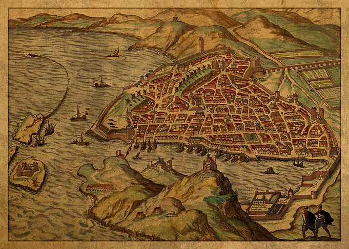 Map of Marseilles 1600