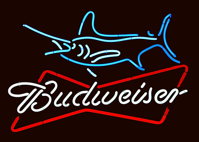 Budweiser swordfish neon