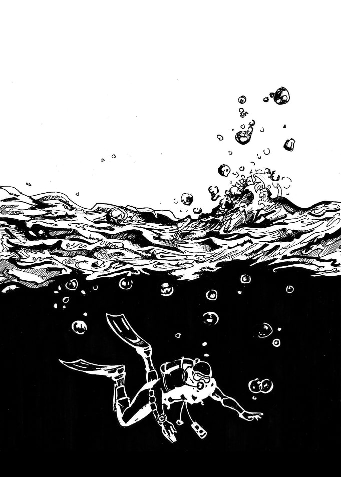 Diver Submerged
