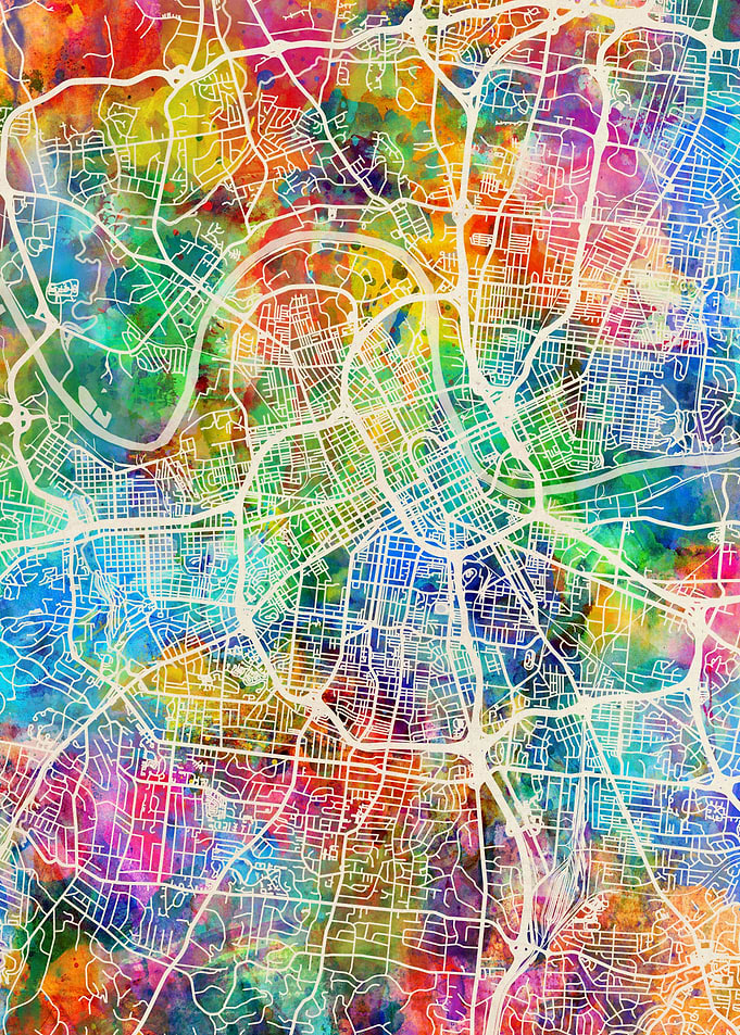 Nashville Tennessee Map