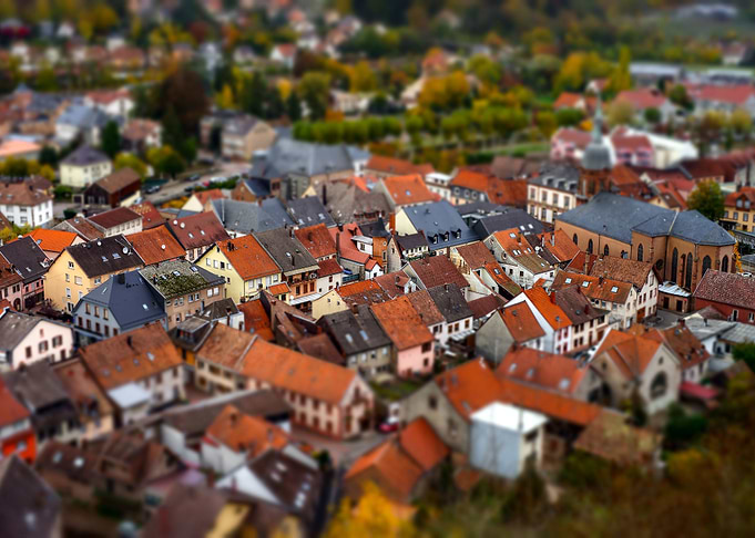 Red tile roofs