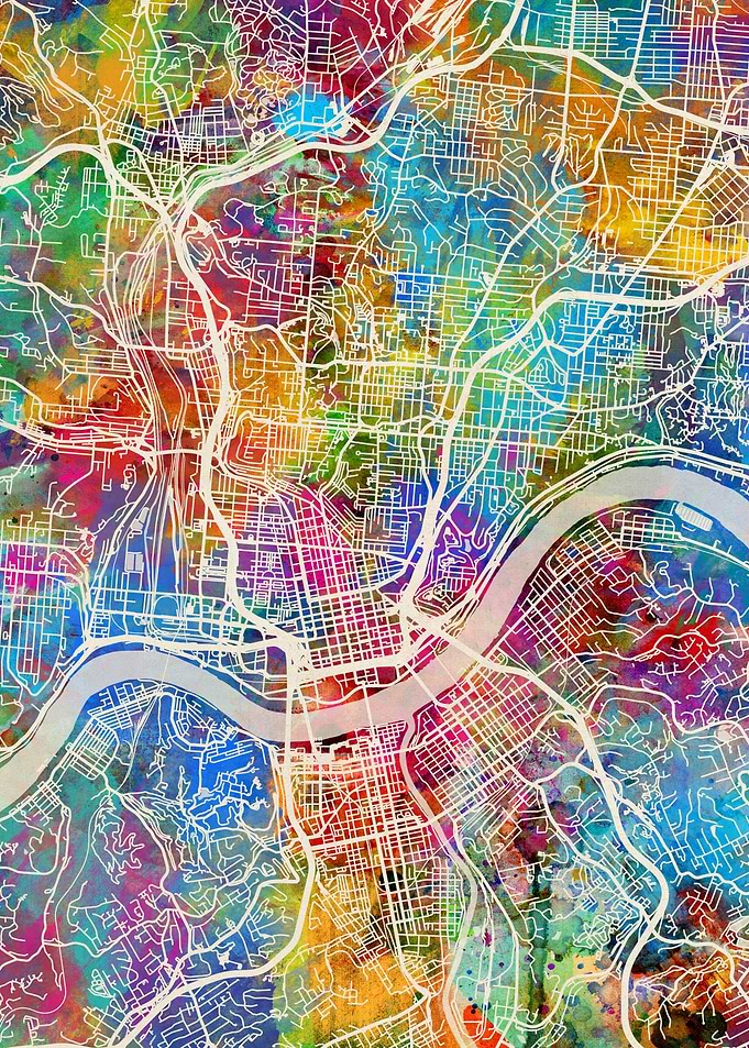 Cincinnati Ohio Map