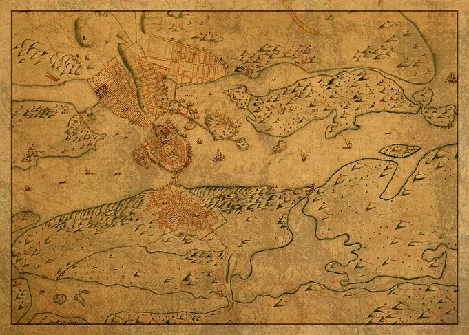 Map of Stockholm 1640