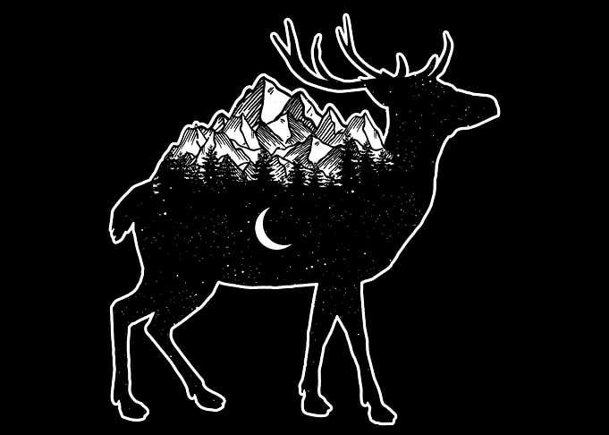 Deer Nature Mountains