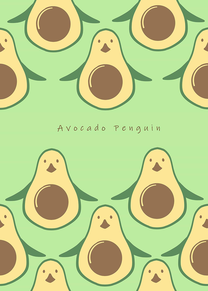Avocado penguin