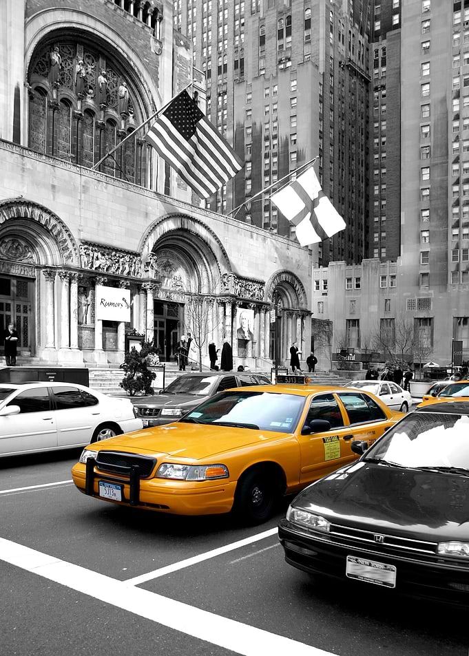 Yellow Cabs Avenue