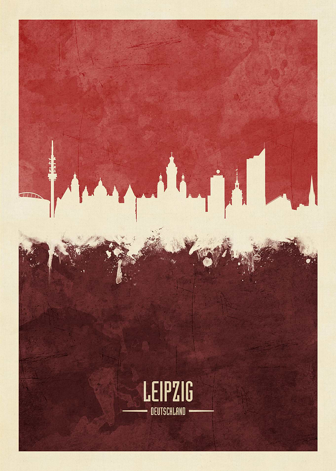 Leipzig Germany Skyline