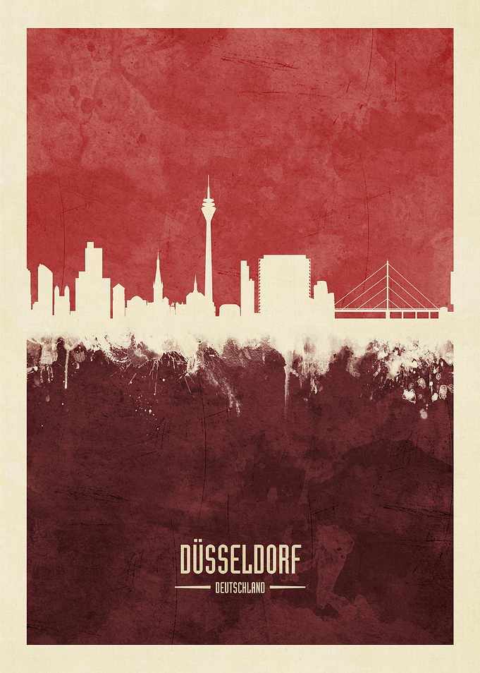 Dusseldorf Germany Skyline