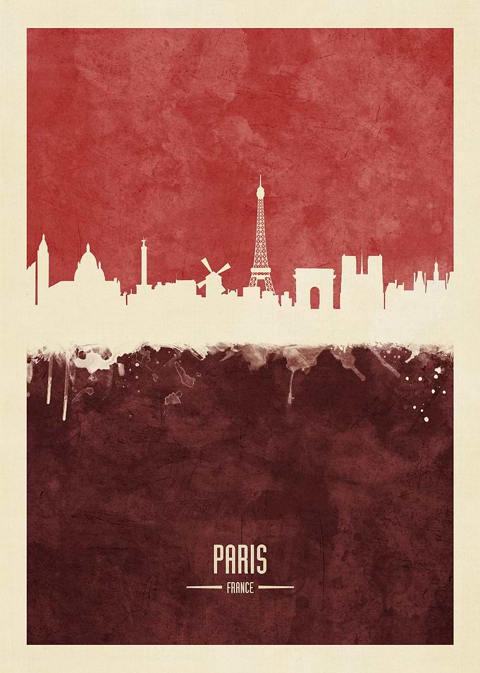 Paris France Skyline