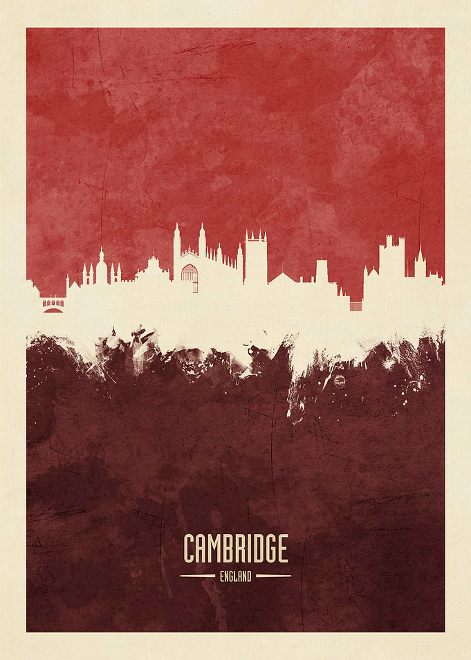 Cambridge England Skyline