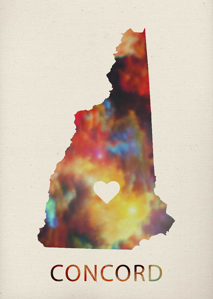 Concord New Hampshire Map