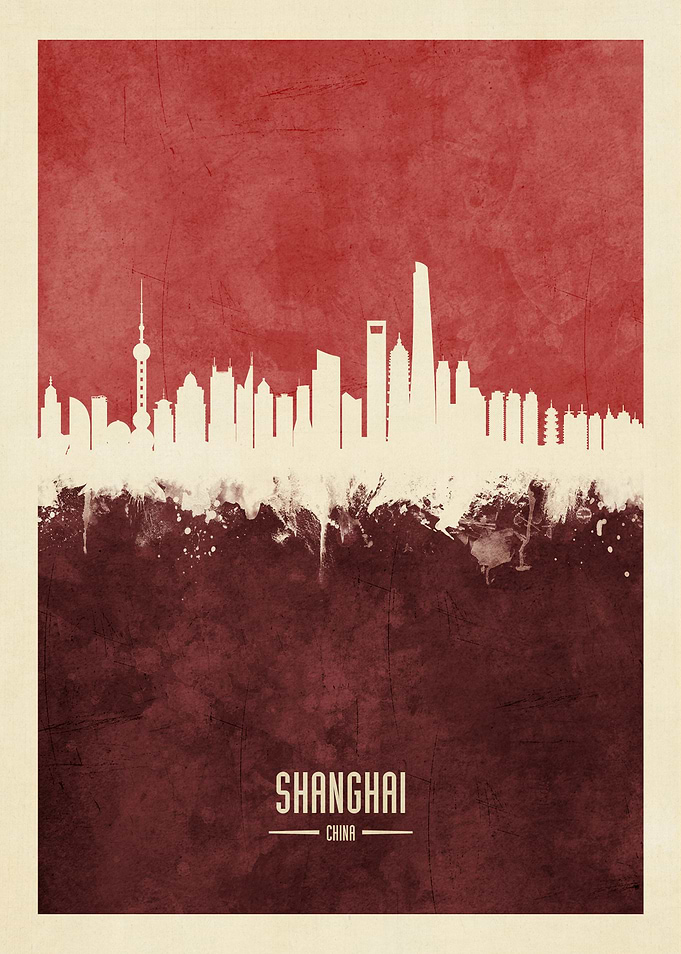 Shanghai China Skyline