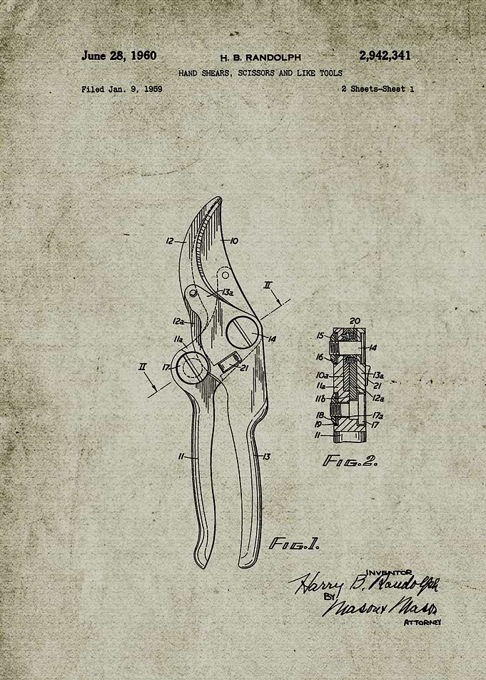 1959 Hands Shears Scissors