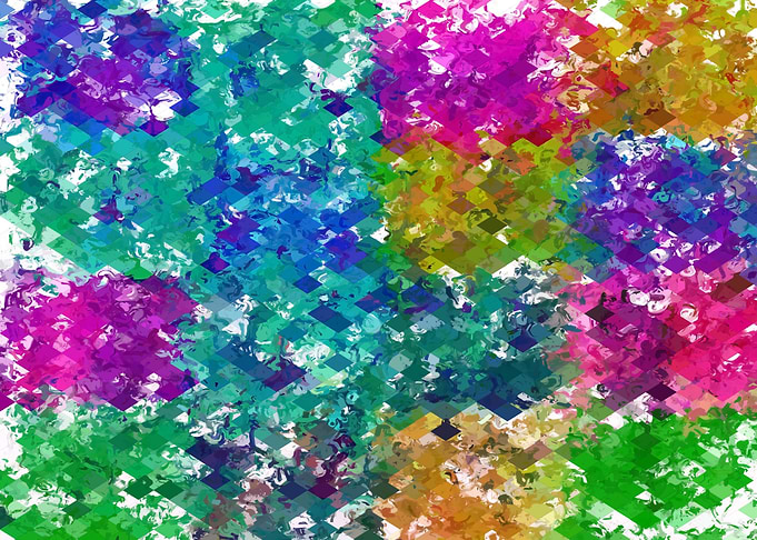 geometric pixel pattern