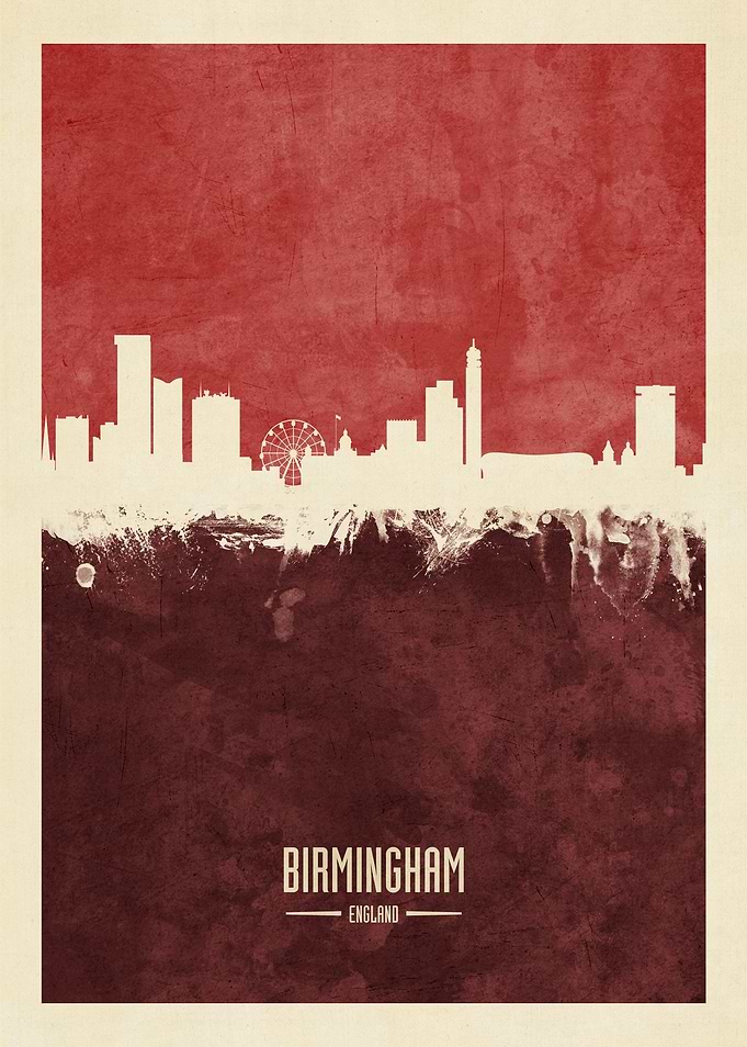 Birmingham England Skyline