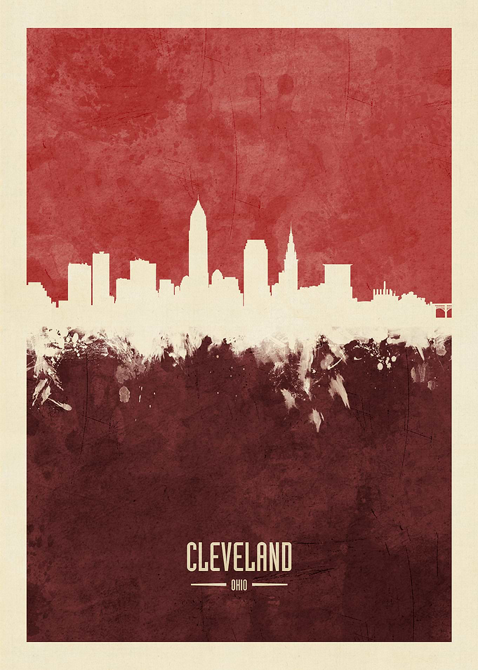 Cleveland Ohio Skyline