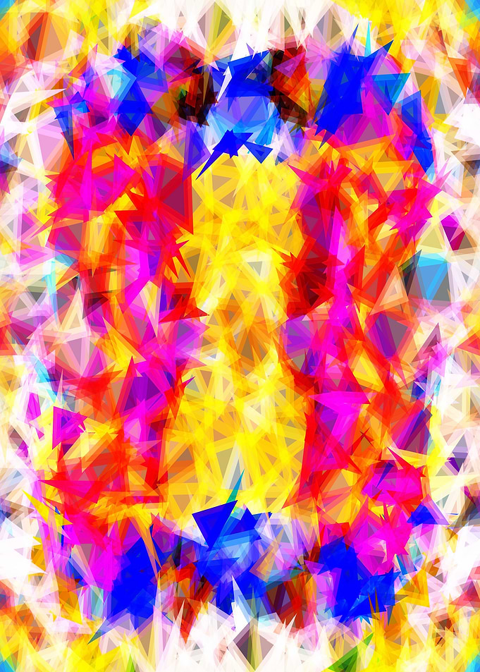 geometric splash abstract