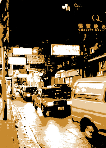 HongKong Duotone Taxi