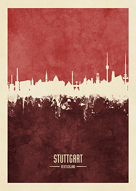 Stuttgart Germany Skyline