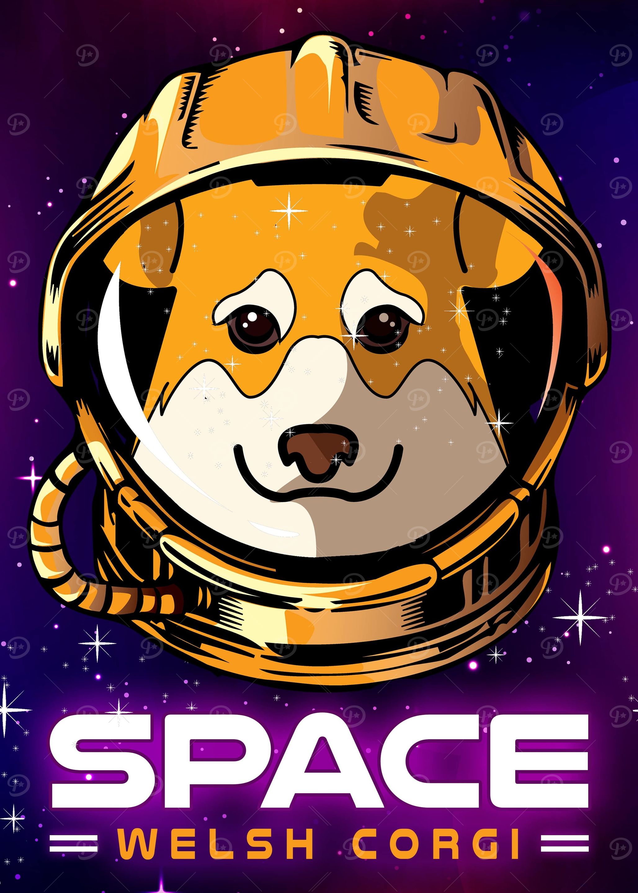 Space Pembroke Welsh Corgi