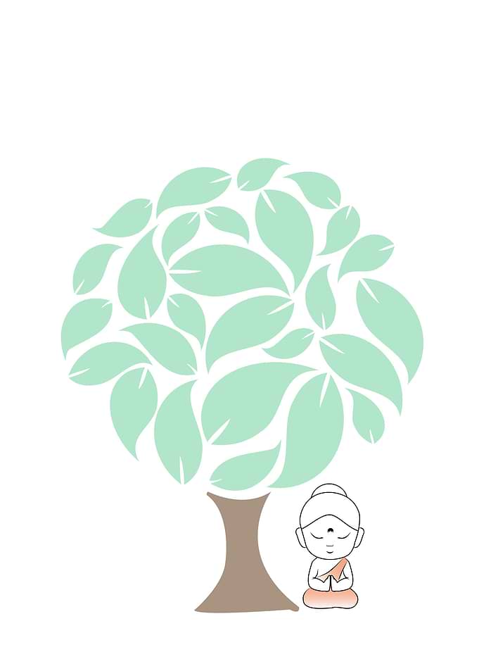 Buddha meditating