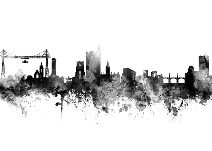 Newport Wales Skyline
