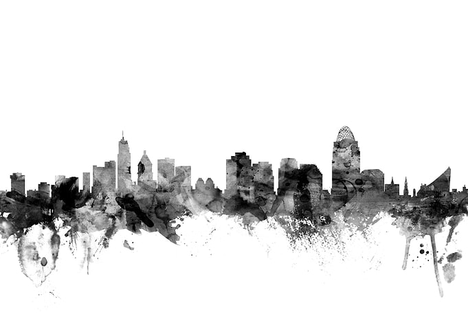 Cincinnati Ohio Skyline