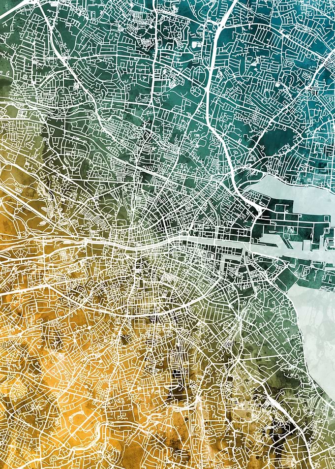 Dublin Ireland Map