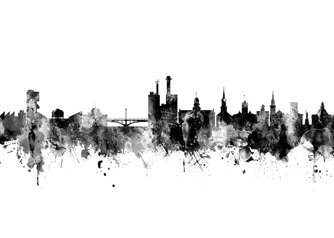 Iowa City Iowa Skyline