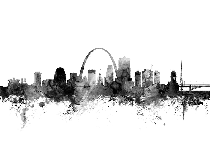 St Louis Missouri Skyline
