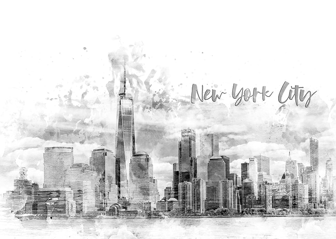 Modern MANHATTAN Skyline