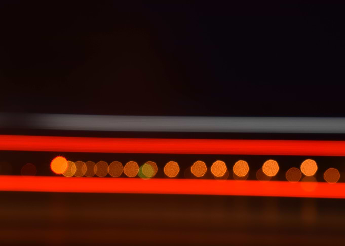 astract lights at the port
