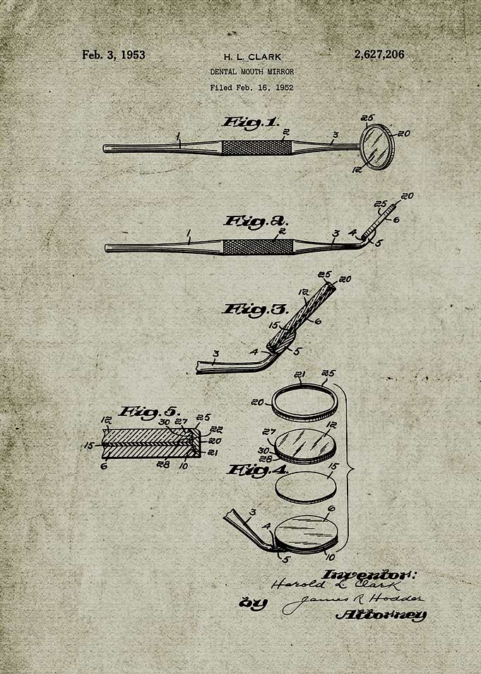 1952 Dental Mouth Mirror